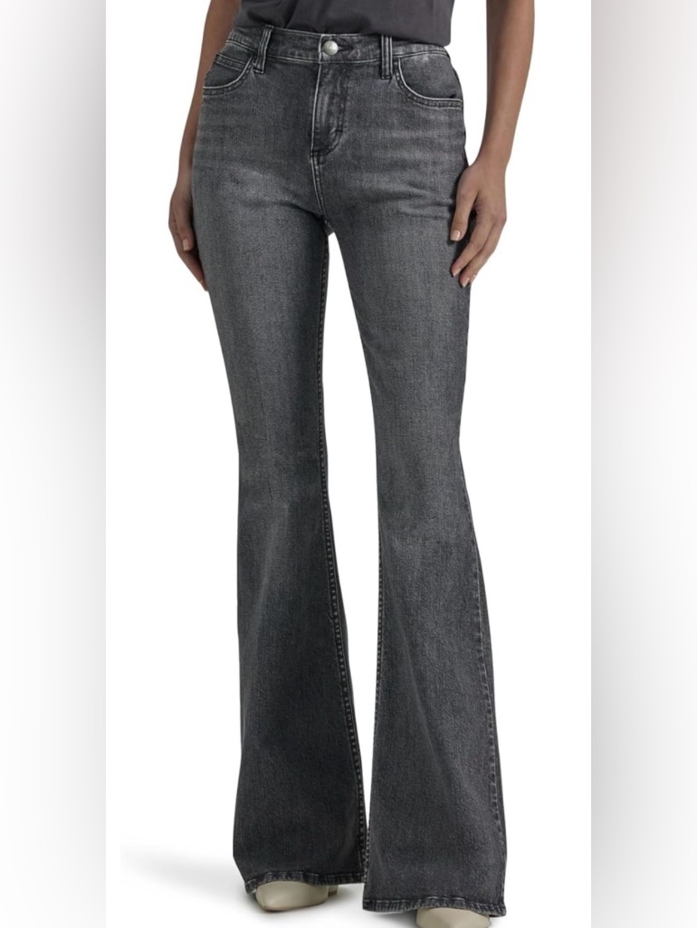Lee Mid Rise Bootcut Jeans Dark Wash Stretch Petite 8S